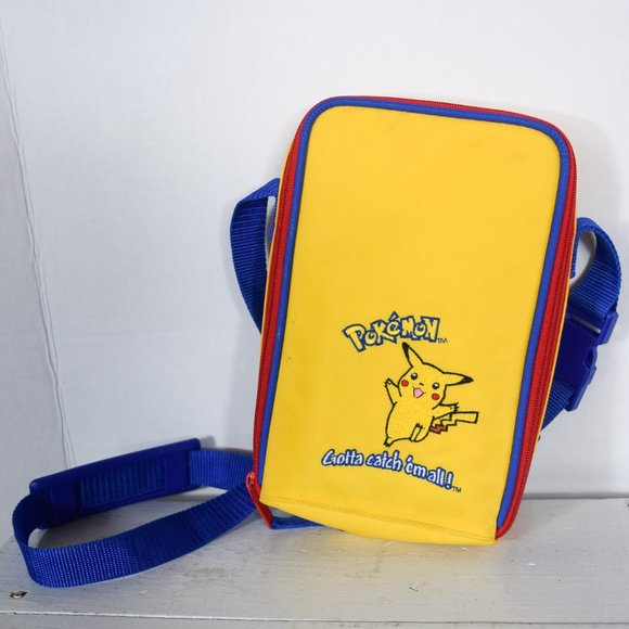 Vintage Pokemon Gotta Catch em All Crossbody Messenger Bag Gameboy Bag - Picture 1 of 7
